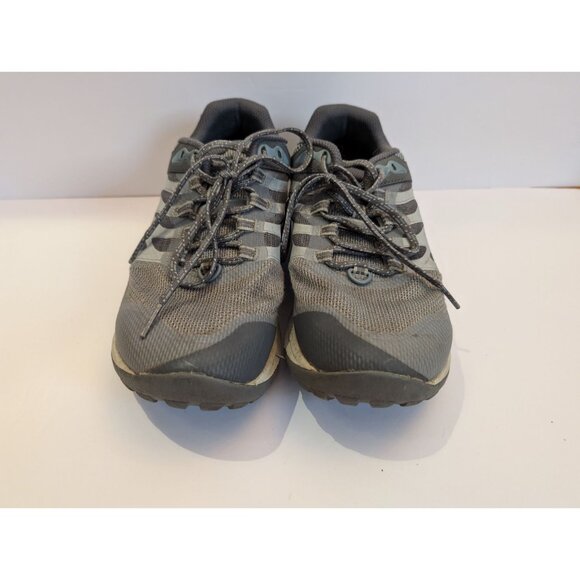 Merrell Womens Trail Running Shoes Vibram Sole Gray Mesh Size 9.5 Athletic Sneak - Picture 3 of 7